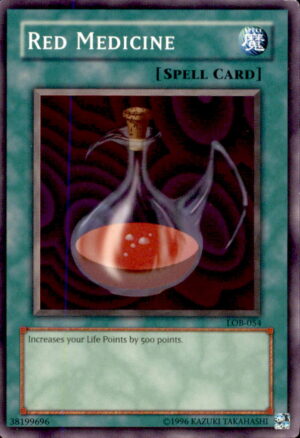 Yu-Gi-Oh The Legend of Blue Eyes White Dragon Red Medicine LOB-054 UNLIMITED LP