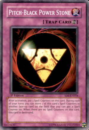 Yu-Gi-Oh Structure Deck: Pitch-Black Power Stone SD6-EN034 1ST EDITION MP