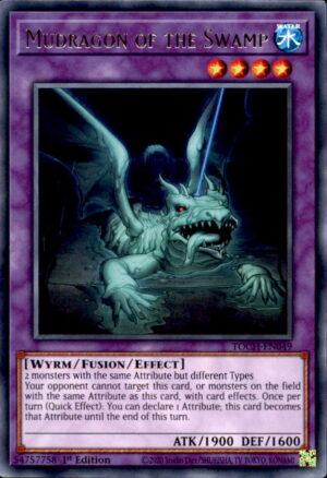 Yu-Gi-Oh Toon Chaos Mudragon of the Swamp TOCH-EN049 RARE 1ST EDITION LP