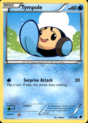 Pokemon Plasma Freeze Tympole 24/116 COMMON LP