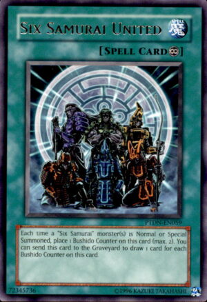 Yu-Gi-Oh Phantom Darkness Six Samurai United PTDN-EN059 RARE UNLIMITED LP
