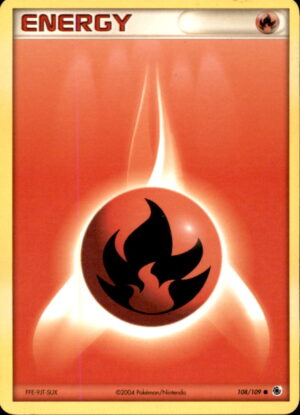 Pokemon Ruby & Sapphire Fire Energy 108/109 COMMON LP