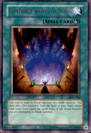 Yu-Gi-Oh Dark Crisis Contract with the Abyss DCR-086 RARE UNLIMITED LP