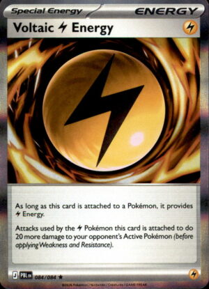 Pokemon Pitch Black Voltaic Lightning Energy 084/084 HOLO RARE NM