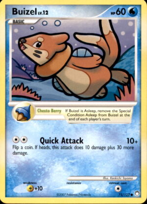 Pokemon Mysterious Treasures Buizel 75/123 COMMON LP