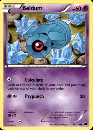 Pokemon Plasma Freeze Beldum 50/116 COMMON LP