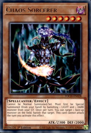 Yu-Gi-Oh Toon Chaos Chaos Sorcerer TOCH-EN028 RARE 1ST EDITION LP