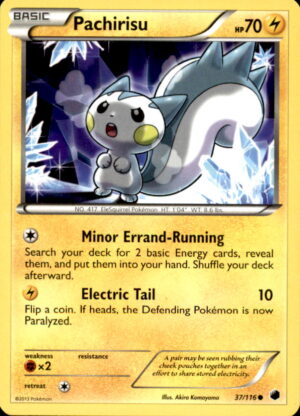 Pokemon Plasma Freeze Pachirisu 37/116 COMMON LP