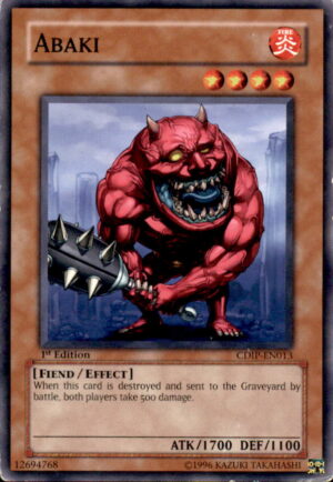 Yu-Gi-Oh Cyberdark Impact Abaki CDIP-EN013 1ST EDITION COMMON MP