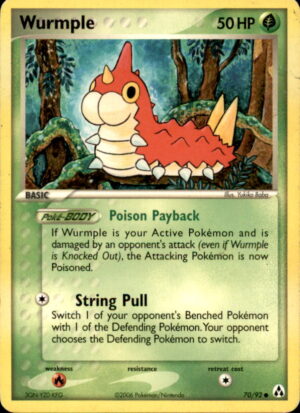 Pokemon Legend Maker Wurmple 70/92 COMMON MP