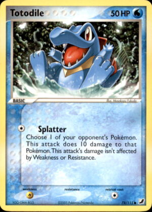 Pokemon Unseen Forces Totodile 78/115 COMMON LP