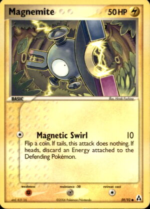 Pokemon Legend Maker Magnemite 59/92 COMMON LP
