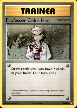 Pokemon Evolutions Professor Oak's Hint 84/108 UNCOMMON MP