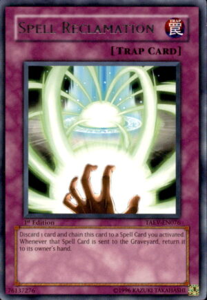 Yu-Gi-Oh Tactical Evolution Spell Reclamation TAEV-EN076 RARE 1ST EDITION LP