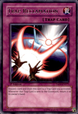 Yu-Gi-Oh Tactical Evolution Trap Reclamation TAEV-EN077 RARE 1ST EDITION LP