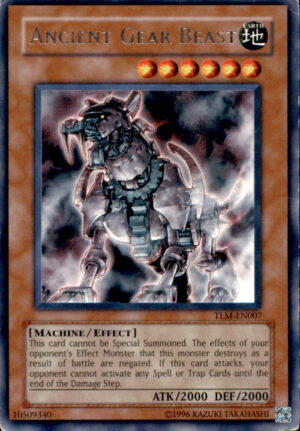 Yu-Gi-Oh The Lost Millennium Ancient Gear Beast TLM-EN007 RARE UNLIMITED LP