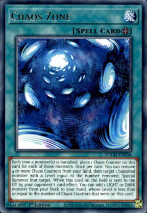 Yu-Gi-Oh Toon Chaos Chaos Zone TOCH-EN056 RARE 1ST EDITION LP