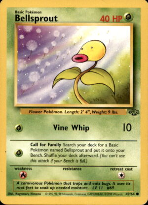 Pokemon Jungle Bellsprout 49/64 UNLIMITED COMMON LP