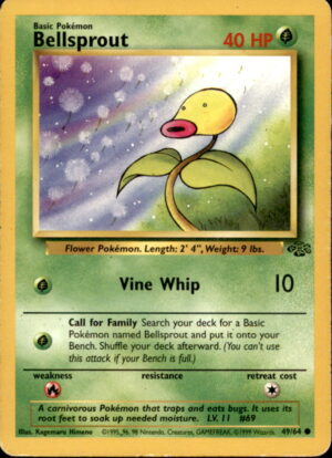 Pokemon Jungle Bellsprout 49/64 UNLIMITED COMMON HP