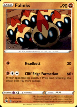 Pokemon Fusion Strike Falinks 154/264 UNCOMMON NM