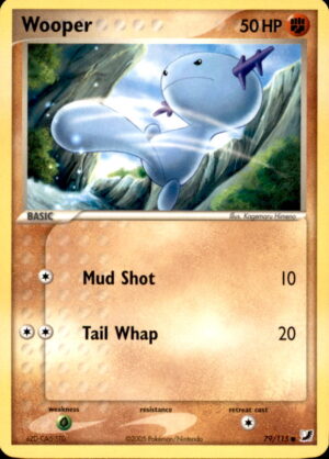 Pokemon Unseen Forces Wooper 79/115 COMMON LP