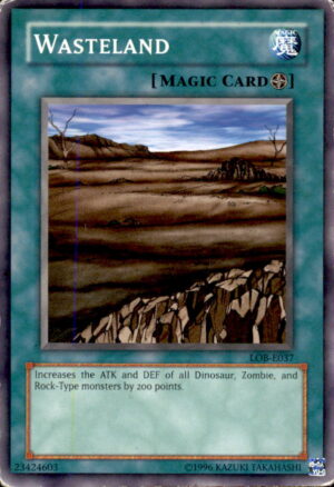 Yu-Gi-Oh The Legend of Blue Eyes White Dragon Wasteland LOB-047 UNLIMITED MP