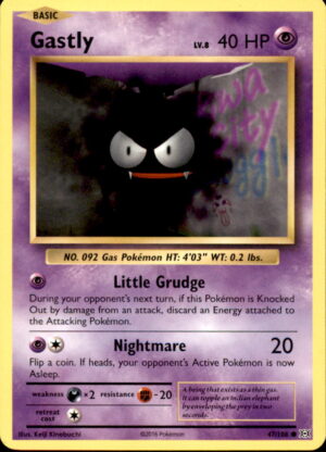 Pokemon Evolutions Gastly 47/108 COMMON LP