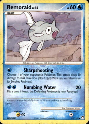 Pokemon Mysterious Treasures Remoraid 95/123 COMMON HP