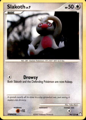 Pokemon Mysterious Treasures Slakoth 99/123 COMMON LP