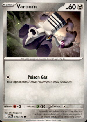 Pokemon Scarlet & Violet Varoom 140/198 COMMON NM