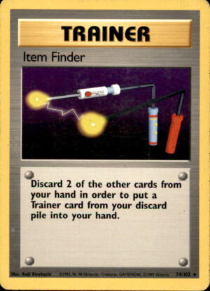 Pokemon Base Set Unlimited Item Finder 74/102 RARE HP