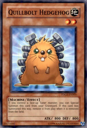 Yu-Gi-Oh The Duelist Genesis Quillbolt Hedgehog TDGS-EN003 COMMON UNLIMITED LP