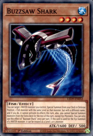 Yu-Gi-Oh Duels From the Deep Buzzsaw Shark LED9-EN052 1ST EDITION LP