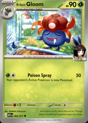 Pokemon Ascended Heroes Erika's Gloom 002/217 UNCOMMON NM