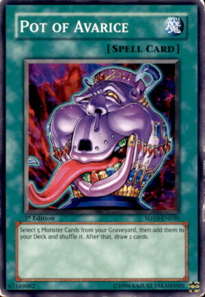 Yu-Gi-Oh Structure Deck: Machine Re-Volt Pot of Avarice SD10-EN030 1ST MP
