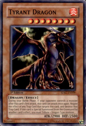 Yu-Gi-Oh Structure Deck: Rise Dragon Lords Tyrant Dragon SDRL-EN009 1ST LP