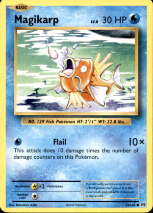 Pokemon Evolutions Magikarp 33/108 COMMON LP