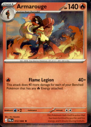 Pokemon Pitch Black Armarouge 012/084 HOLO RARE NM