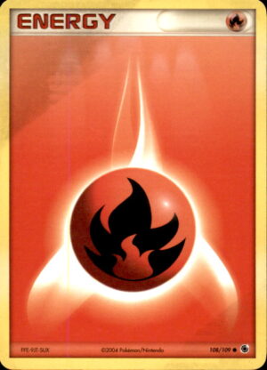 Pokemon Ruby & Sapphire Fire Energy 108/109 COMMON MP