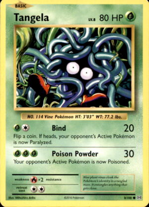 Pokemon Evolutions Tangela 8/108 COMMON MP