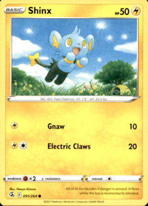 Pokemon Fusion Strike Shinx 091/264 COMMON NM