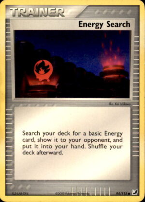 Pokemon Unseen Forces Energy Search 94/115 COMMON LP