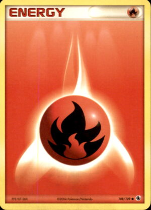 Pokemon Ruby & Sapphire Fire Energy 108/109 COMMON LP