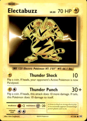 Pokemon Evolutions Electabuzz 41/108 COMMON LP