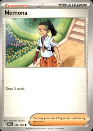 Pokemon Scarlet & Violet Nemona 180/198 COMMON LP