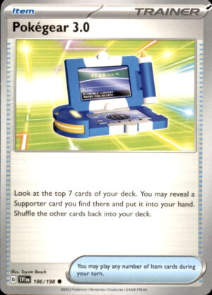 Pokemon Scarlet & Violet Pokegear 3.0 186/198 COMMON NM