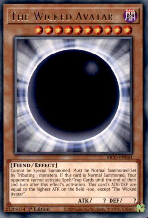 Yu-Gi-Oh King's Court The Wicked Avatar KICO-EN061 RARE 1ST EDITION LP