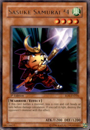 Yu-Gi-Oh Rise of Destiny Sasuke Samurai #4 RDS-EN016 RARE 1ST EDITION MP