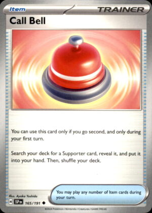 Pokemon Surging Sparks Call Bell 165/191 UNCOMMON NM
