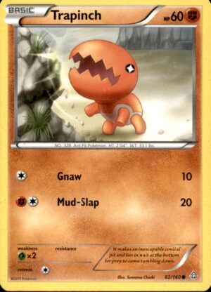 Pokemon Primal Clash Trapinch 82/160 COMMON LP